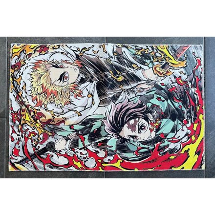 Demon Slayer-Tanjiro és Kyojuro szőnyeg