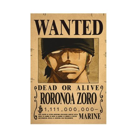 One Piece - Roronoa Zoro poszter